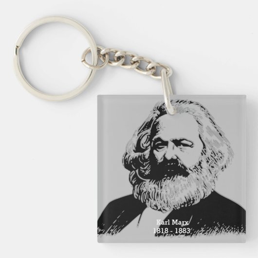 Karl Marx-sleutelhangers van acryl Sleutelhanger (voorkant)