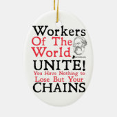 Karl Marx Socialism Ornament (Achterkant)