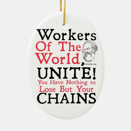 Karl Marx Socialism Ornament (Achterkant)