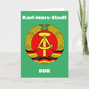 Karl Marx Stadt, Duitse Democratische Republiek Bedankkaart