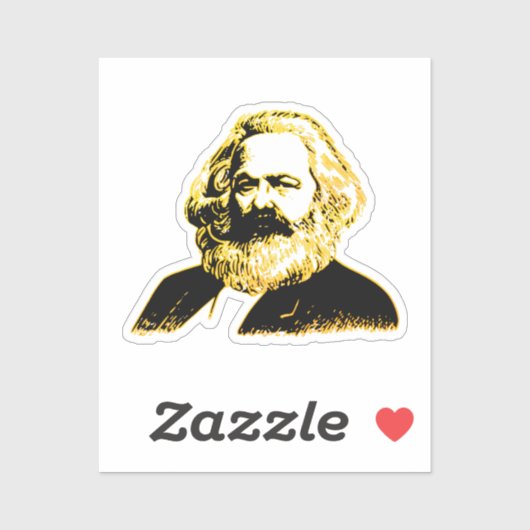 Karl Marx Sticker (Vel)