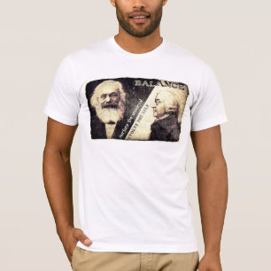 Karl Marx tegen Adam Smith, de zen van woorden op  T-shirt