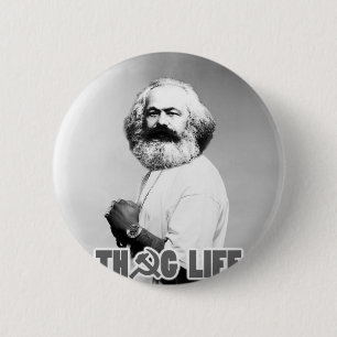 Karl Marx Thug Life Ronde Button 5,7 Cm