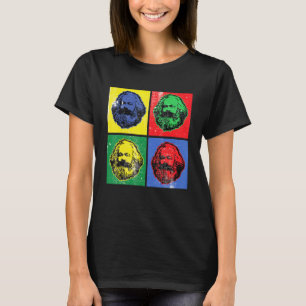 Karl Marx Vintage Retro Pop Kunst voor Socialisme T-shirt