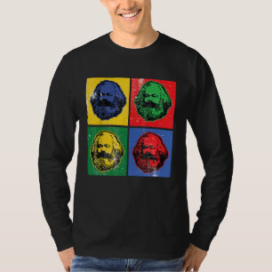 Karl Marx Vintage Retro Pop Kunst voor Socialisme  T-shirt