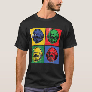 Karl Marx Vintage Retro Pop Kunst voor Socialisme T-shirt