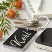 Karl Name whitegold Schlüsselanhänger Anhänger Sleutelhanger (Voorkant Rechts)