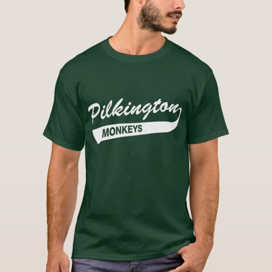 Karl Pilkington Monkeys Green T shirt (Voorkant)