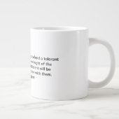 Karl Poppers citeert over de paradox van intoleran Grote Koffiekop (Rechts)