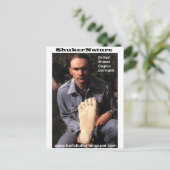 Karl Shuker & bigfoot print cast - ShukerNature Briefkaart (Staand voorkant)
