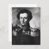Karl von Clausewitz Briefkaart (Voorkant / Achterkant)