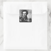Karl von Clausewitz Vierkante Sticker (Tas)