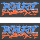 Karl Vorname Name Graffiti Aufkleber Sticker (Voorkant)