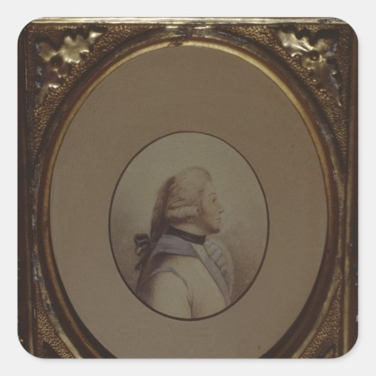 Karl Wilhelm Ferdinand von Bismarck Vierkante Sticker (Voorkant)