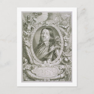 Karl X Gustav (1622-60), koning van Zweden, uit 'P Briefkaart