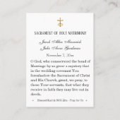 Karl & Zita Katholieke Trouwgebed Kaart Plaatskaartje (Achterkant)