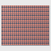 ‘Karlek’ Hart Patroon mat cadeauverpakkings papier (Vlak)