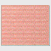 ‘Karlek’ heart  gift wrapping paper (pink,red) Cadeaupapier (Vlak)