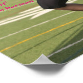 Karlie Harman Football Poster met citaat (Hoek)