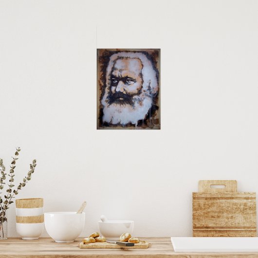 karlmarx poster (Keuken)