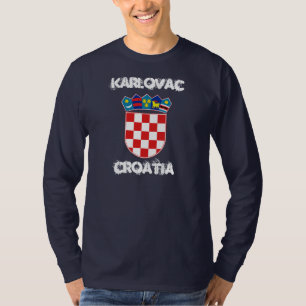 Karlovac, Kroatië met wapenschild T-shirt