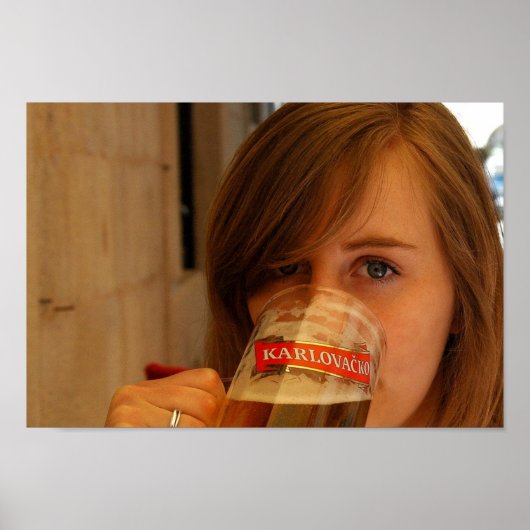 Karlovacko Girl Poster (Voorkant)