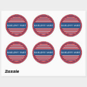 Karlovy Vary City Pride Emblem – Czech Identity Ronde Sticker (Vel)