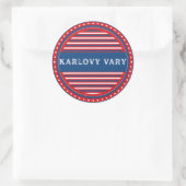 Karlovy Vary City Pride Emblem – Czech Identity Ronde Sticker (Tas)