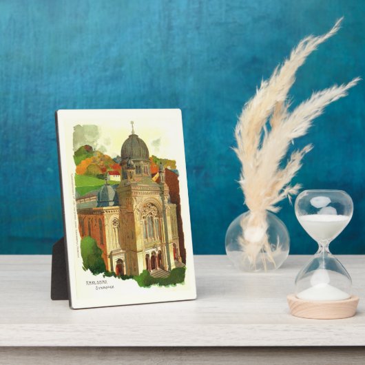 Karlovy Vary (Karlsbad) Synagogue Fotoplaat (Zijkant)