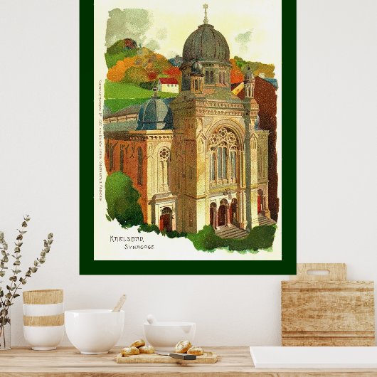 Karlovy Vary (Karlsbad) Synagogue Poster (Keuken)