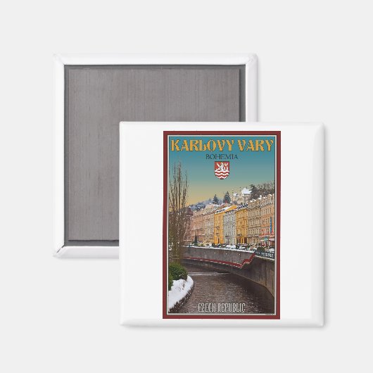 Karlovy Vary - Semnice Magneet (Voorkant / Achterkant)