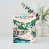 Karlovy Vary Tsjechië Briefkaart (Staand voorkant)