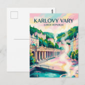 Karlovy Vary Tsjechië Briefkaart (Voorkant / Achterkant)