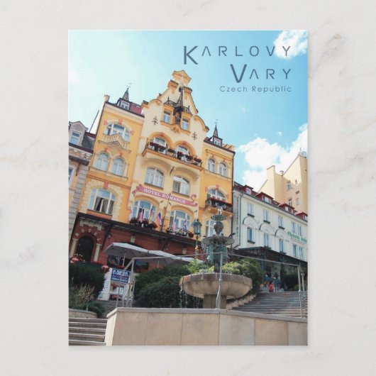Karlovy Vary, Tsjechische foto Briefkaart (Voorkant)