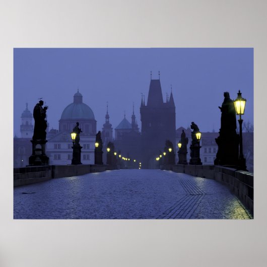Karlsbrug Praag Poster (Voorkant)