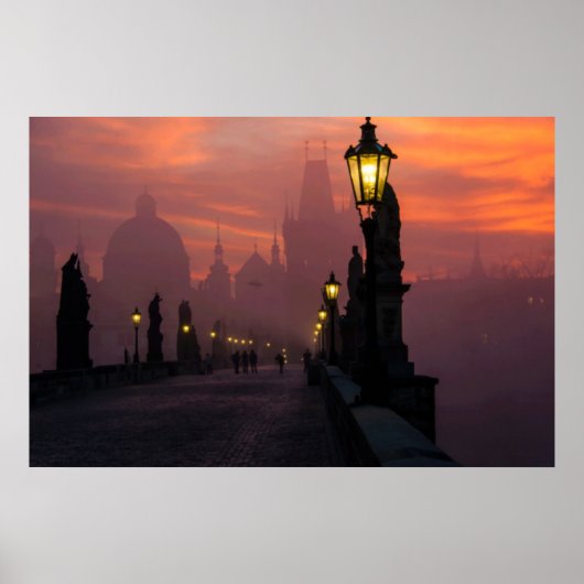 Karlsbrug Praag Poster (Voorkant)