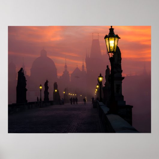 Karlsbrug Praag Poster (Voorkant)