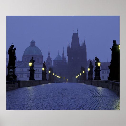 Karlsbrug Praag Poster (Voorkant)