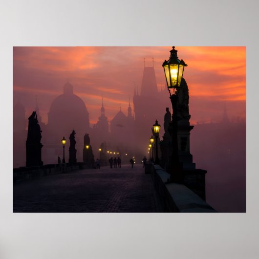 Karlsbrug Praag Poster (Voorkant)