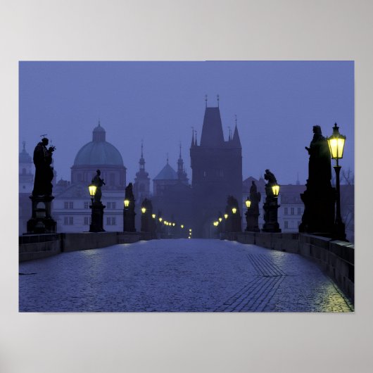 Karlsbrug Praag Poster (Voorkant)
