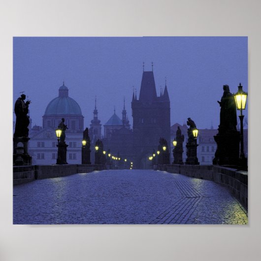 Karlsbrug Praag Poster (Voorkant)