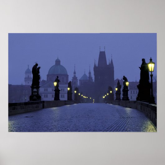 Karlsbrug Praag Poster (Voorkant)
