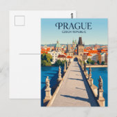 Karlsbrug Tsjechië Briefkaart (Voorkant / Achterkant)
