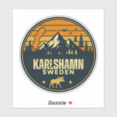 Karlshamn, Zweden Sverige Sticker (Vel)