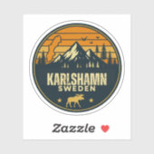 Karlshamn, Zweden Sverige Sticker (Vel)