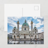 Karlskirche in Wenen, Oostenrijk Briefkaart (Voorkant / Achterkant)