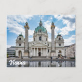 Karlskirche in Wenen, Oostenrijk Briefkaart (Voorkant)