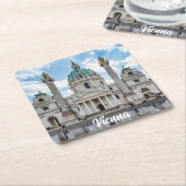 Karlskirche in Wenen, Oostenrijk Kartonnen Onderzetters (Schuin)