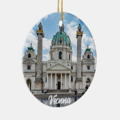 Karlskirche in Wenen, Oostenrijk Keramisch Ornament (Rechts)