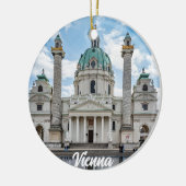 Karlskirche in Wenen, Oostenrijk Keramisch Ornament (Links)